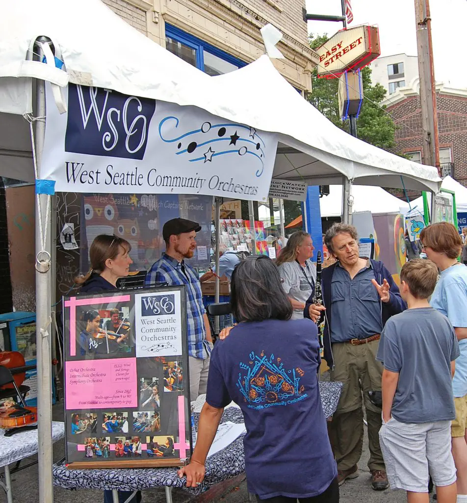 West Seattle Summer Fest 2016 community tent