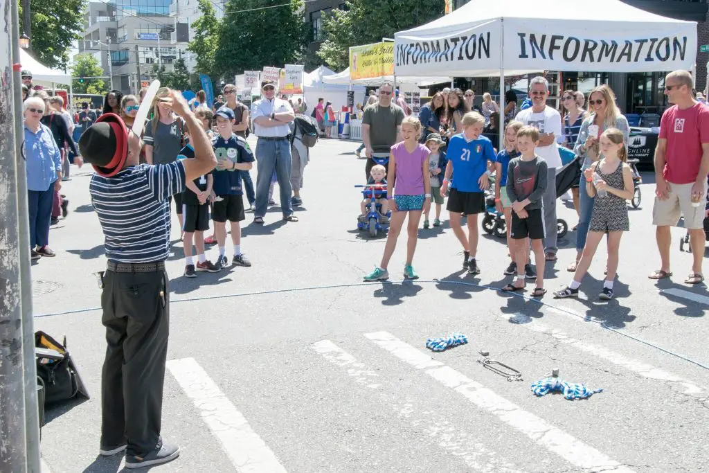 Busking at Summer Fest West Seattle Junction Busking at Summer Fest West Seattle Junction
