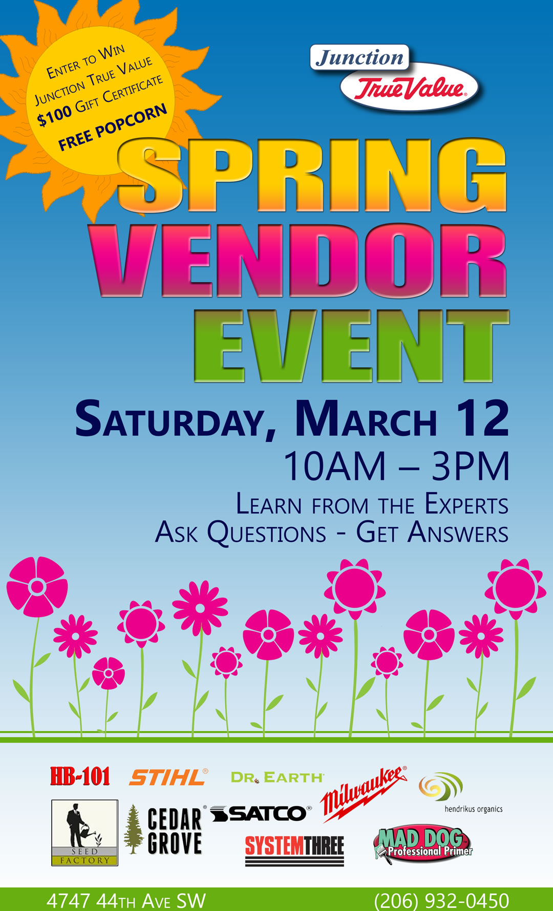 Junction True Value Spring Vendor Event • West Seattle Junction Association